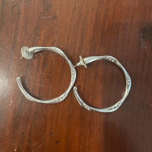 Silver Brighton Hoops